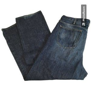 Cremieux Jeans, Men 40x30, Blue Dark Wash Denim, Distressed, Great Condition